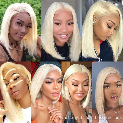Hot Selling Short Bob Human Hair Lace Wig,Human Hair 613 Blonde Lace Front Wig,Cheapest Fringe Quality Human Hair Wig